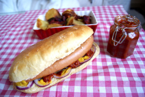 Hot-dog et Ketchup Maison